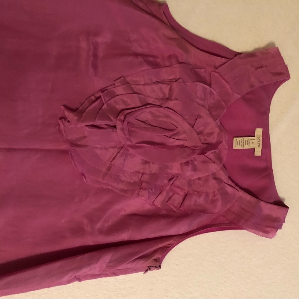 J. Crew pink silk tank